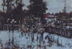 Backyard In Winter by James Edward Hervey MacDonald
