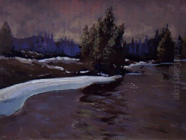 Spring Flood, Mariposa Creek - view 1