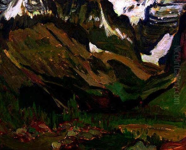 Lake O'hara, Looking Towards Mount Lefroy - view 1