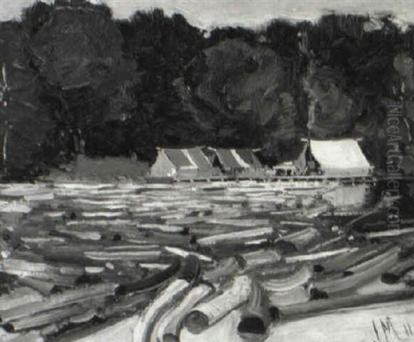 Log Drive, Gull River Lumber Co. - view 1