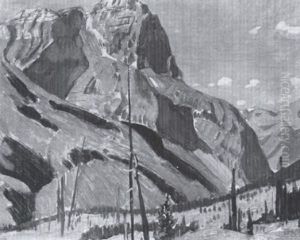 Mt. Stephens, Rocky Mountains by James Edward Hervey MacDonald