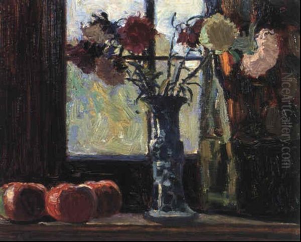 Asters In A Window - view 1