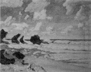 Atlantic Shore, Lunenberg, N. S. by James Edward Hervey MacDonald