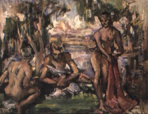 Figures In Landscape - view 1