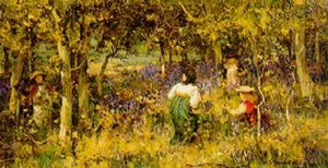 Picking Bluebells by William Stewart MacGeorge
