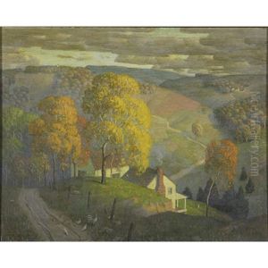 An Autumn Landscape by Norwood Hodge Macgilvary