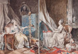 Jeune Femme A Latoilette by Berg