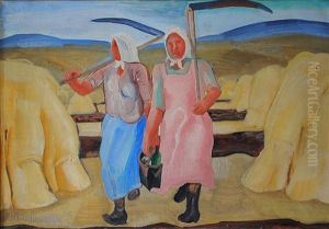 Women With Scythes by Svatopluk Machal