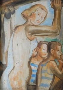 Mother With Children by Svatopluk Machal