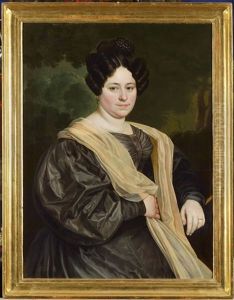 A Portrait Of A Lady With A Scarf