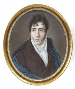 Potrait D'homme Portant Une Cape Noire Sur Un Costume Marron