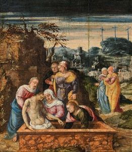 The Entombment Of Christ by Pedro Machuca