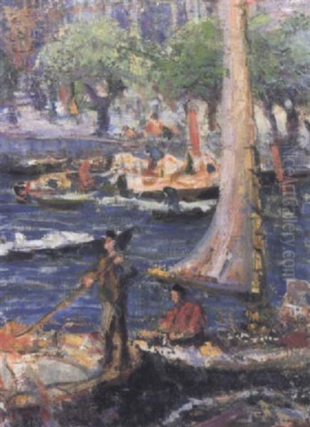 Boating On The River - view 1