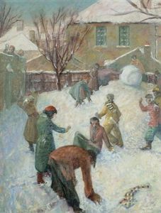 Figures In The Snow (+ Still Life, Verso) Figures In The Snow (+ Still Life, Verso)