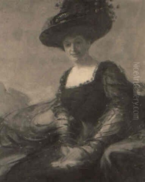 Boston School Lady In Black - view 1