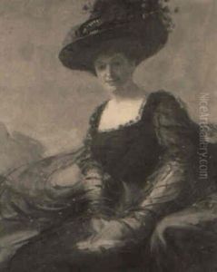 Boston School Lady In Black by Edwin Murray Mackay