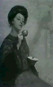 Woman Reading Tea Leaves by Edwin Murray Mackay