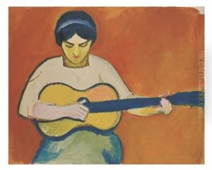 Frau Mit Guitarre