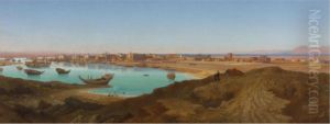 Arrival Of A Train At A Port, Egypt