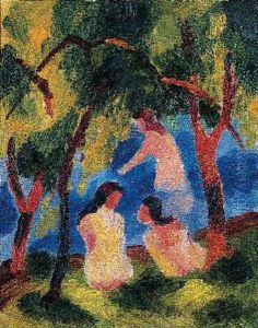 Badende Madchen by August Macke