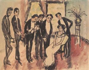 Lustspielszene by August Macke