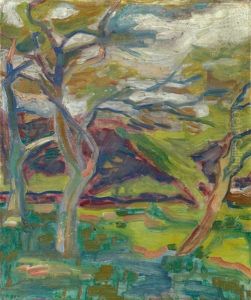 Waldlandschaft by Helmuth Macke