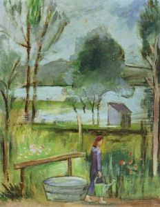 Garten Am See by Helmuth Macke