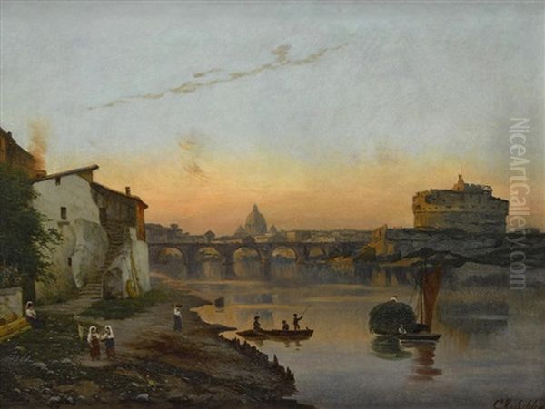 A View Of St. Peter's Basilica And Castel Sant'angelo, Rome - view 1