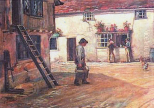 Street Scene With Figures - view 1