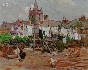 Hanging Out The Washing, Kirkudbright by James Hamilton Mackenzie