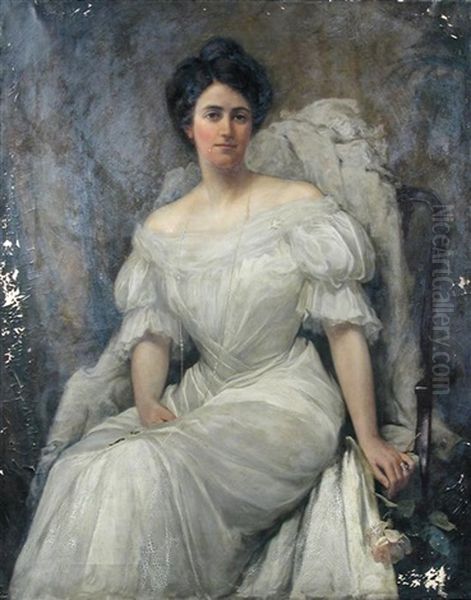 Portrait Of Miss Mary Mckean (later Mrs Scott) Of Lismallard, Omagh, County Tyrone - view 1