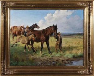Couple Walking Horses Couple Walking Horses