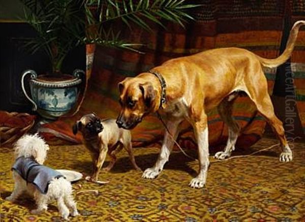 Dogs Fighting Over Bones - view 1