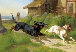 Up To Mischief by Adolf Heinrich Mackeprang