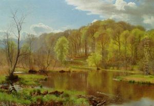 A Wooded River Landscape A Wooded River Landscape