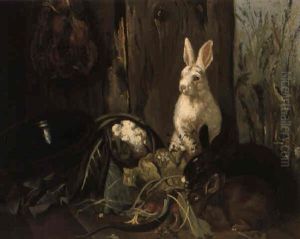 Kaniner Der Spiser Gr+ntsager by Adolf Heinrich Mackeprang