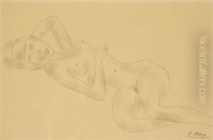 Reclining Female Nude by Else Berg