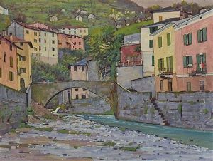 Argegno'' (lombardy) by Siegfried Mackowsky