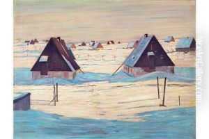 Wintertag In Georgenfeld by Siegfried Mackowsky