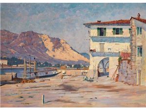 Ansicht Auf Der Isola Dei Pescatori Im Lago Maggiore by Siegfried Mackowsky