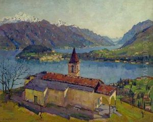 Blick Auf Bellagio Comersee