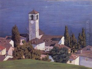 Dorf An Oberitalienischem See by Siegfried Mackowsky