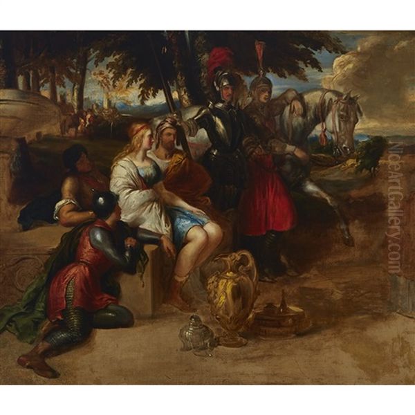 Young Lovers Held Captive, Circa 1840 - view 1