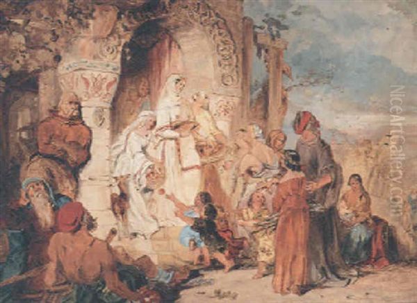 Saxon Almsgiving - view 1