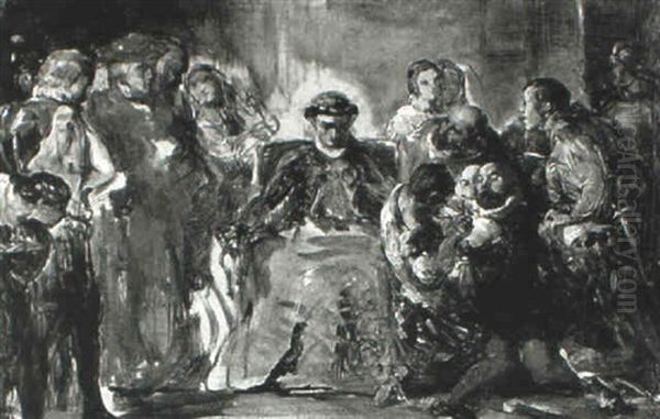 Mary Queen Of Scots With Her Court - view 1