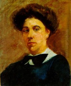 Woman With A Bow Tie (mr. Macmonnies' Maid?) by Frederick William MacMonnies