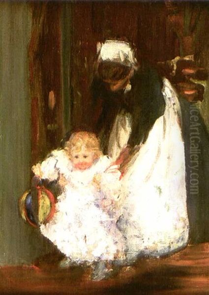 French Nursemaid And Baby Berthe - view 1