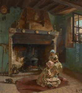 En Veillant La Marmite by Mary Louise Fairchild MacMonnies