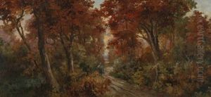 Figure In The Woods by Robert Russell Macnee