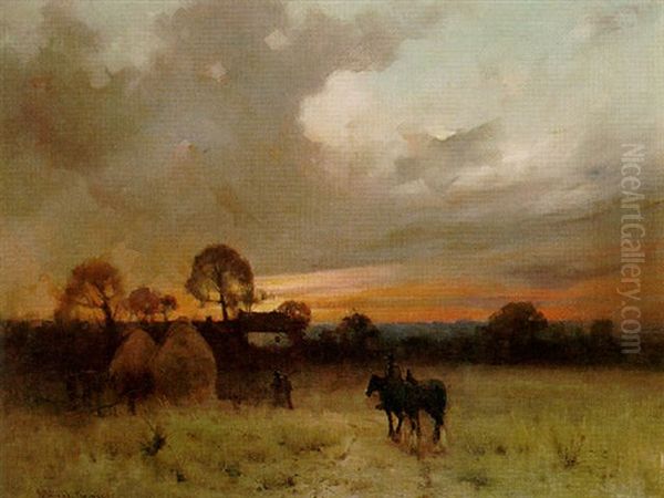Returning Home At Dusk - view 1
